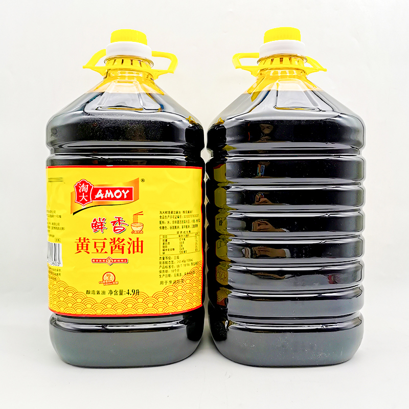 包郵淘大黃豆醬油4.9L大桶裝，廚房里的性價比之選